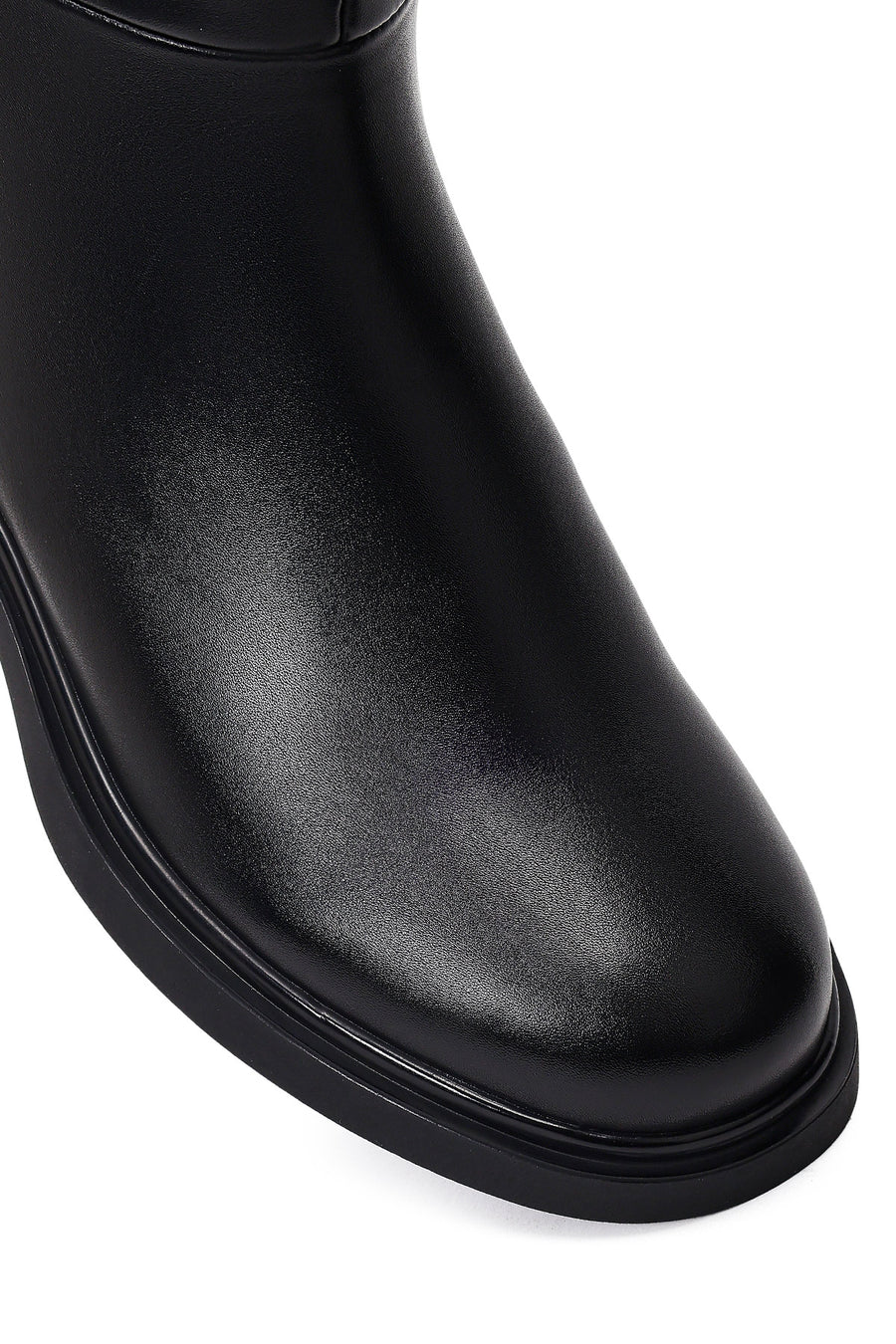 Women's Black Zippered Boots