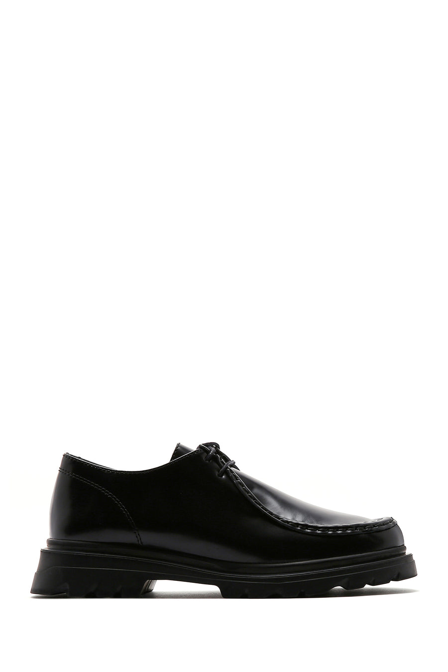 Women's Black Lace-Up Leather Casual Shoes 24WFD420118 | Derimod