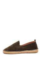 Men's Leather Suede Espadrilles | Derimod