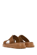 
Women's Tan Thick-Soled Suede Leather Slippers
 | Derimod