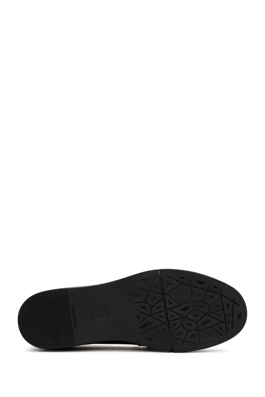 Woman Black Buckled Patent Leather Leather Comfort Loafer