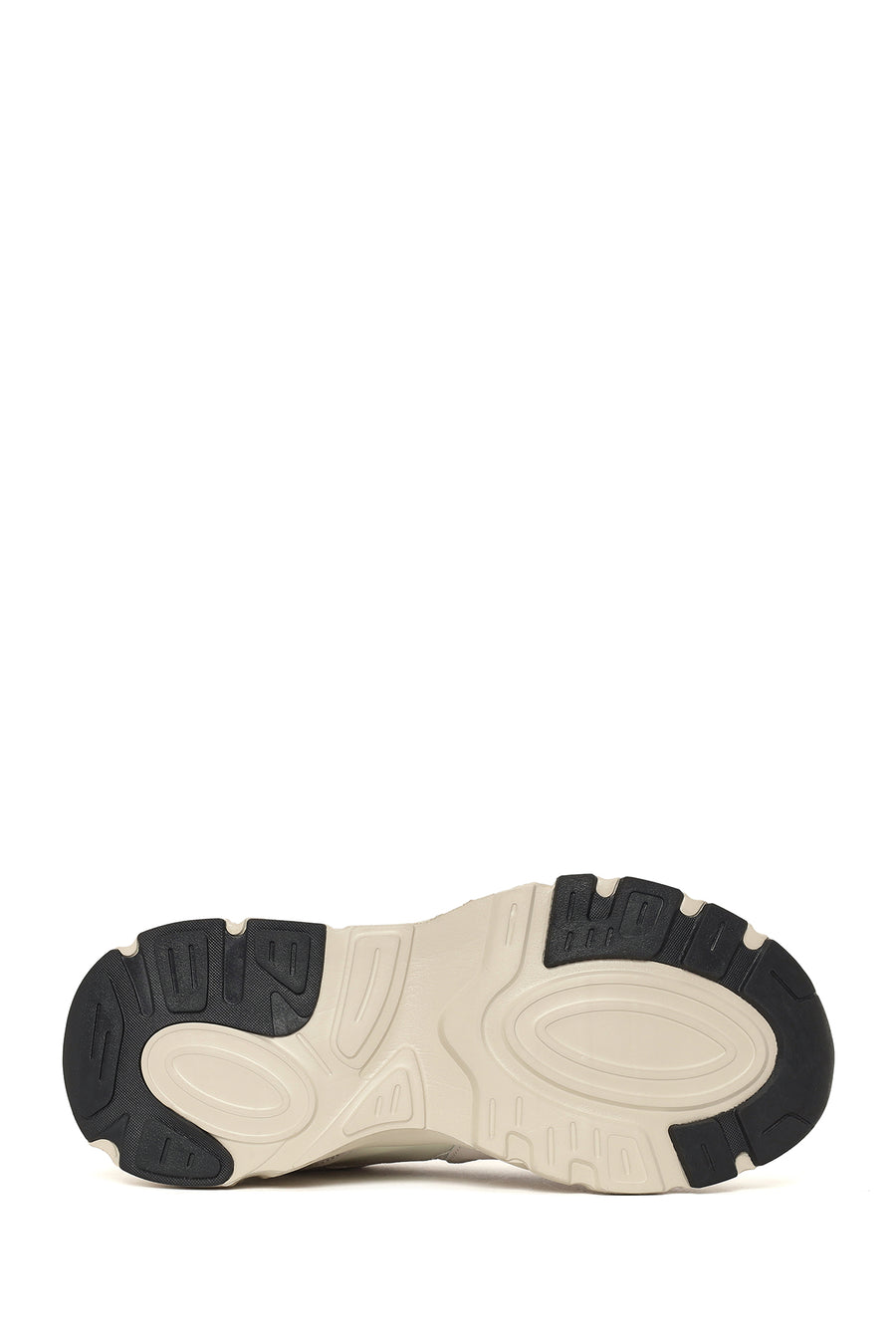 Kadın Bej Bağcıklı Kalın Tabanlı Charmlı Sneaker