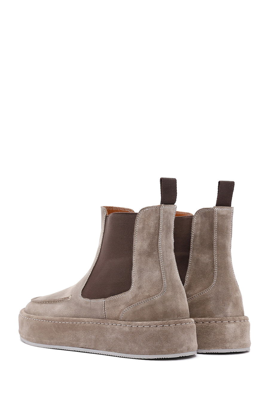 Men's Mink Leather Chelsea Boots