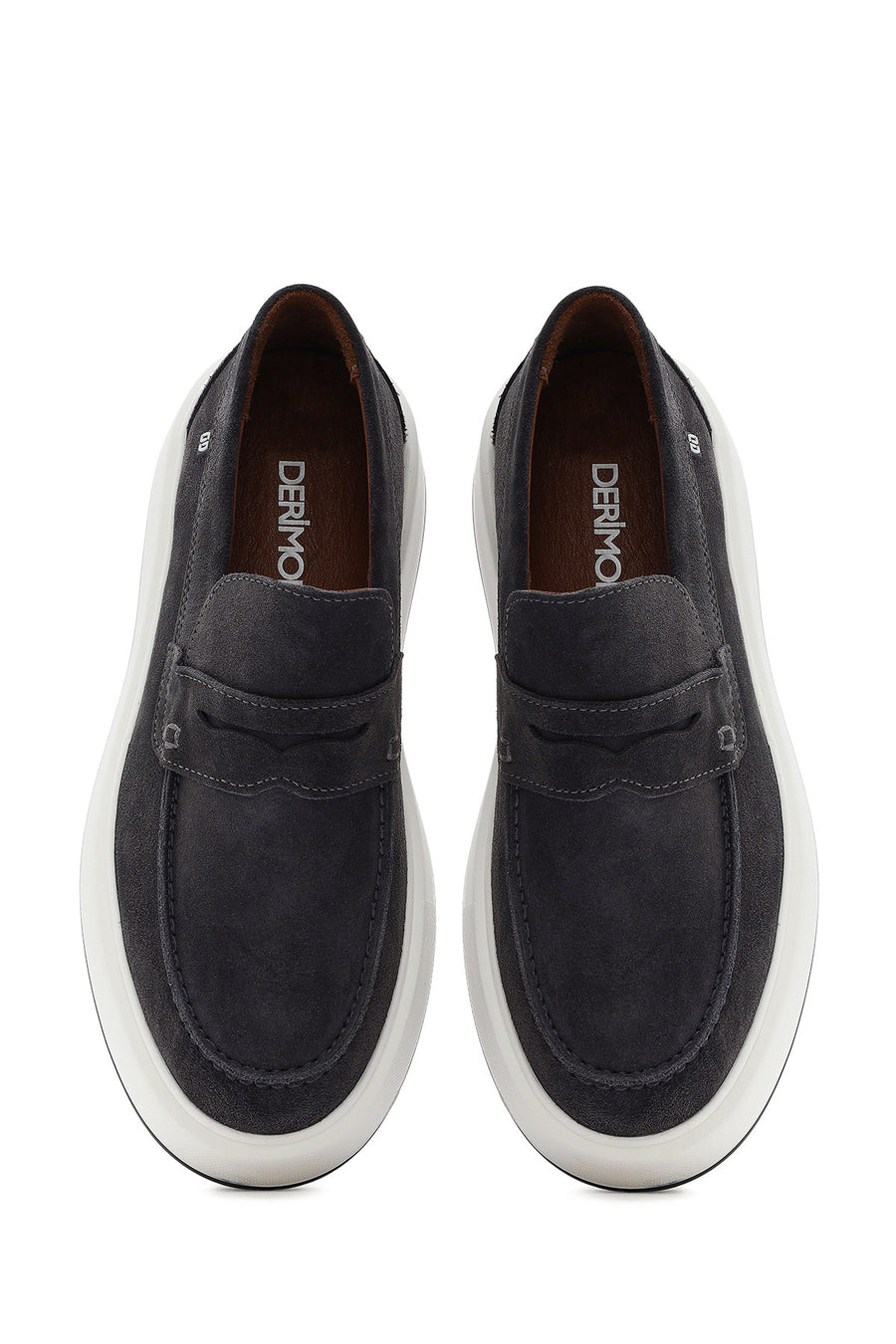 Men's Gray Suede Leather Casual Loafer
