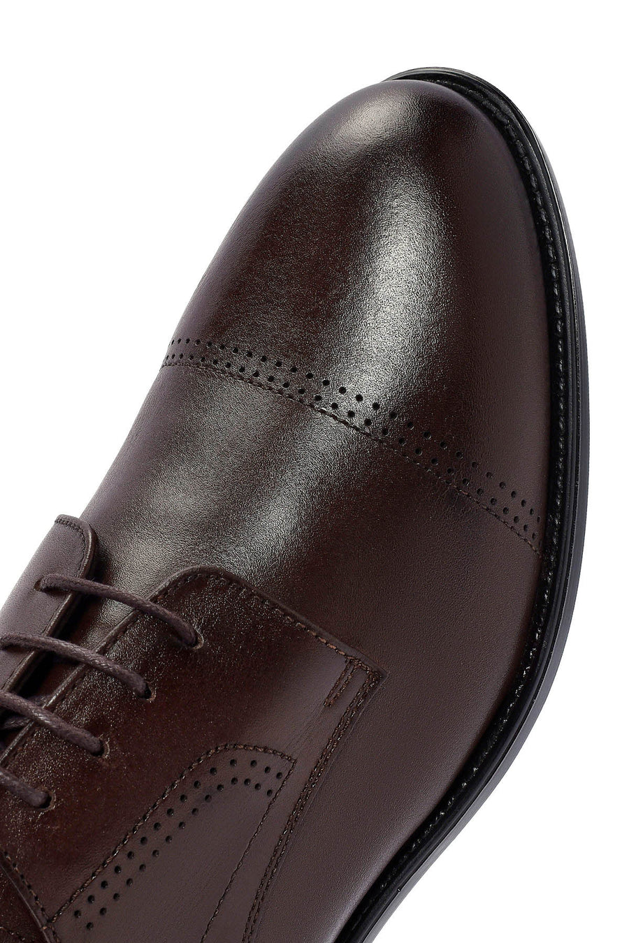 Men's Brown Laced Leather Classic Shoes