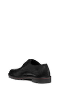 Geox Men's Black Walk Pleasure C Lace-Up Leather Classic Shoes | Derimod