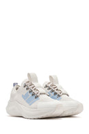 Derimod Zero Women's Grey Thick-Soled Lace-Up Fabric Sneakers | Derimod