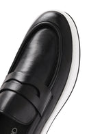 Erkek Siyah Spor Deri Loafer | Derimod
