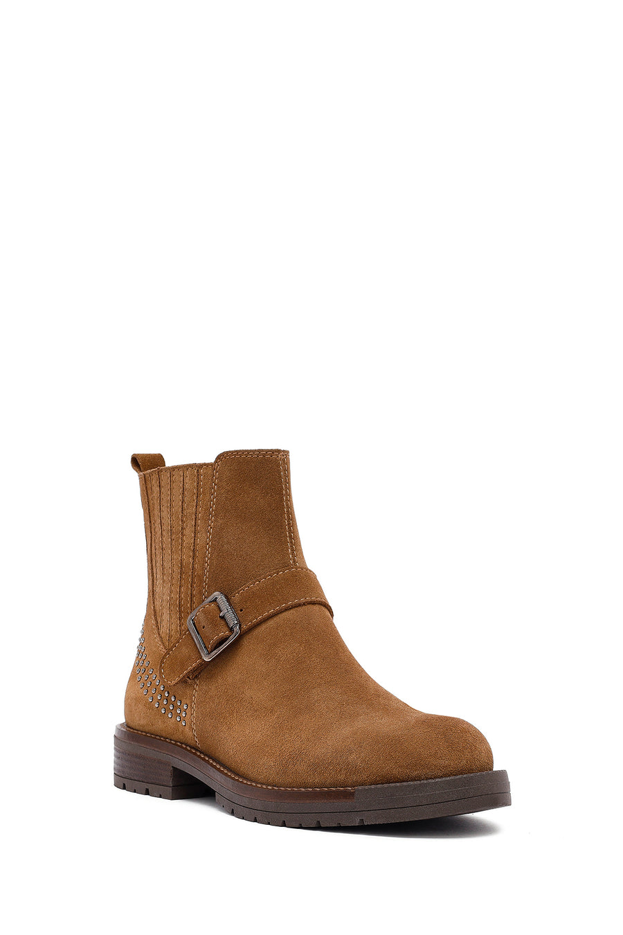 Woman Mink Suede Leather Chelsea Boots