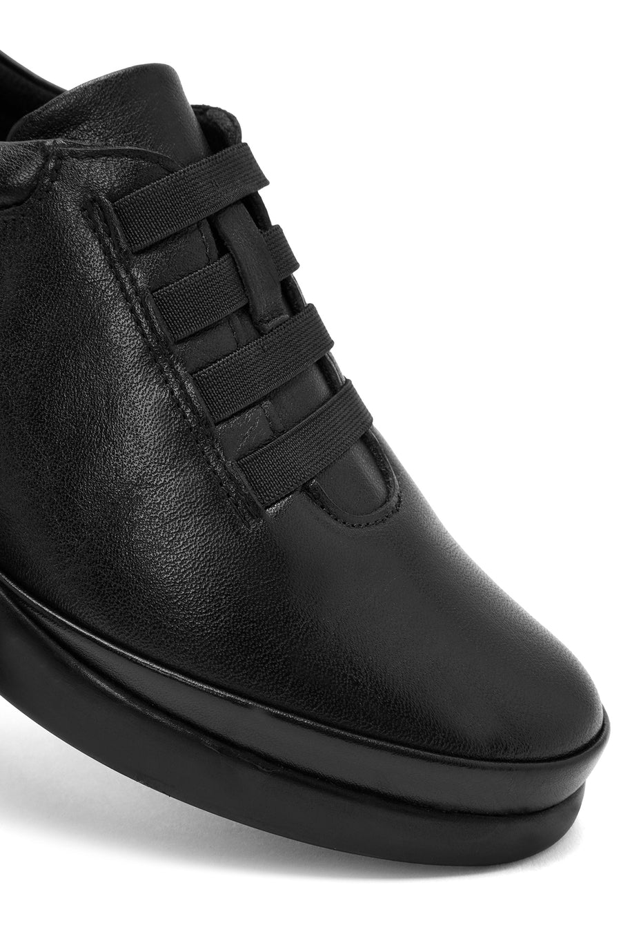 Kadın Siyah Deri Comfort Ayakkabı