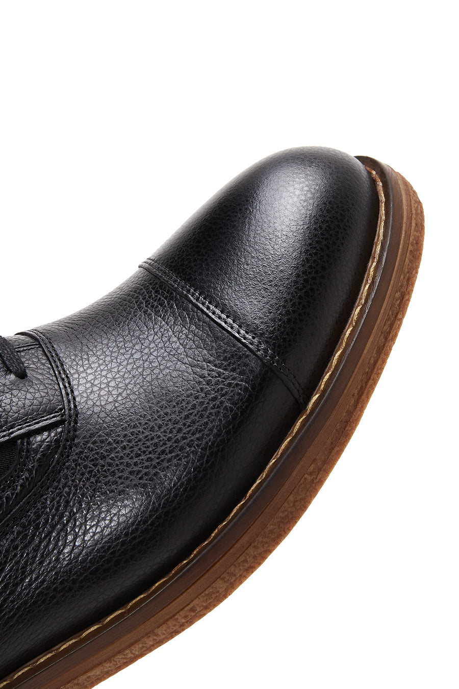 Men's Black Lace-up Leather Casual Shoes