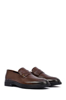 Erkek Kahverengi Deri Klasik Loafer | Derimod