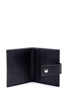 Men's Black Leather Wallet | Derimod