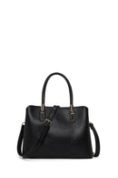 Woman Black Classic Shoulder Bag with Long Strap | Derimod