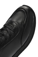 Men's Black Lace-up Leather Sneaker | Derimod