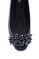 Women's Leather Beaded Ballerinas | Derimod