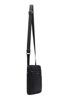 Men's Black Long Strap Leather Shoulder Bag | Derimod