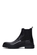 Men's Black Leather Casual Chelsea Boots | Derimod