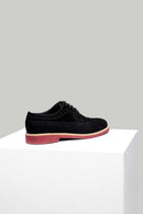 Men's Black Suede Leather Shoes | Derimod