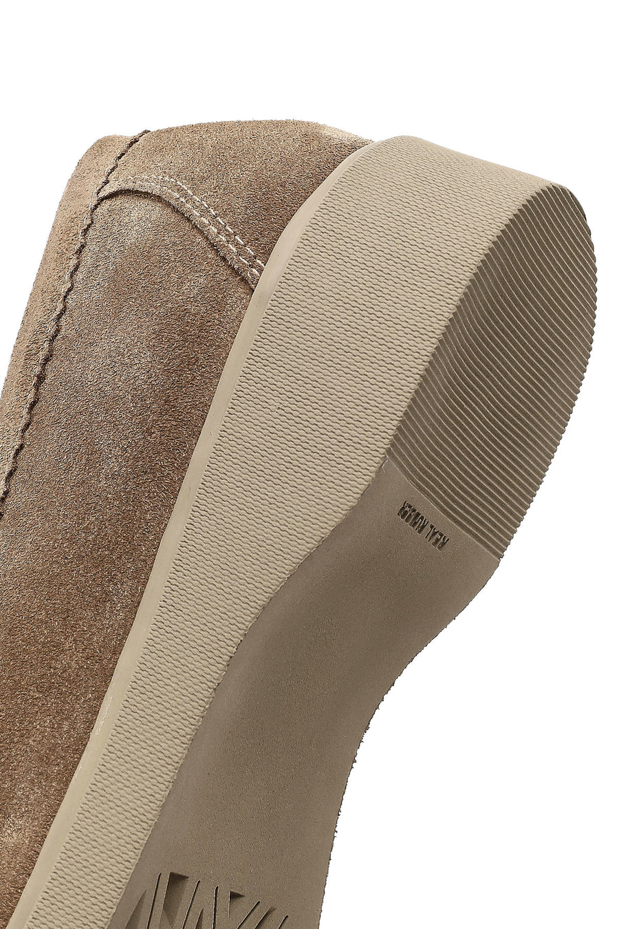Kadın Vizon Süet Deri Comfort Loafer