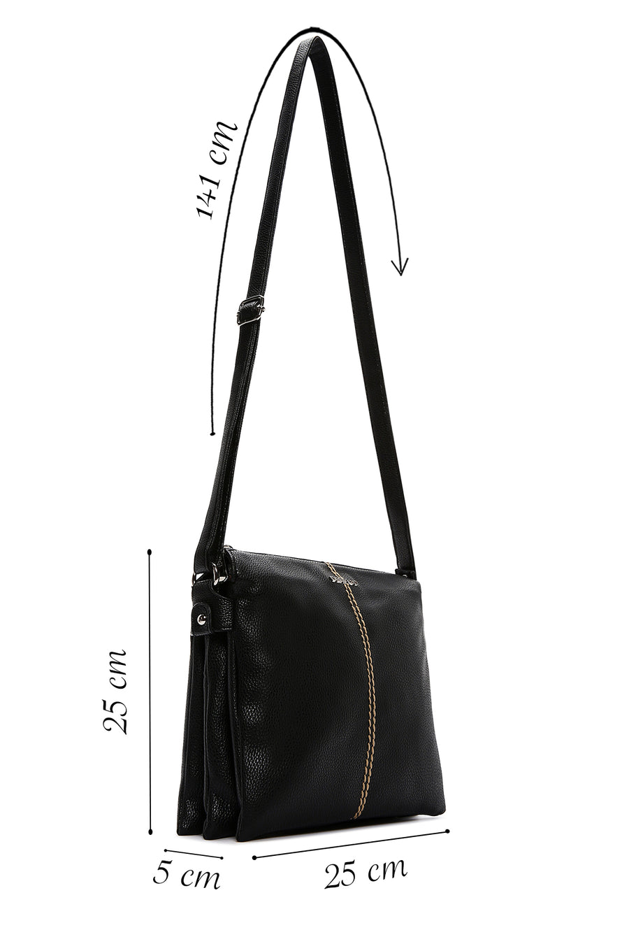 Kadın Siyah Klasik Çapraz Çanta