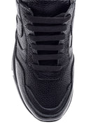 Women's High-Sole Leather Sneaker | Derimod