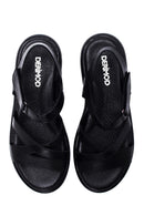 Women's Leather Comfort Sandals | Derimod