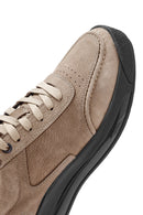 Male Mink Lace-Up Nubuck Leather Sneaker | Derimod