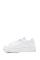 Women's Leather Colored Stripe Sneaker | Derimod
