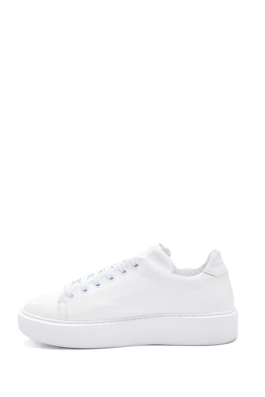 Women's Leather Colored Stripe Sneaker