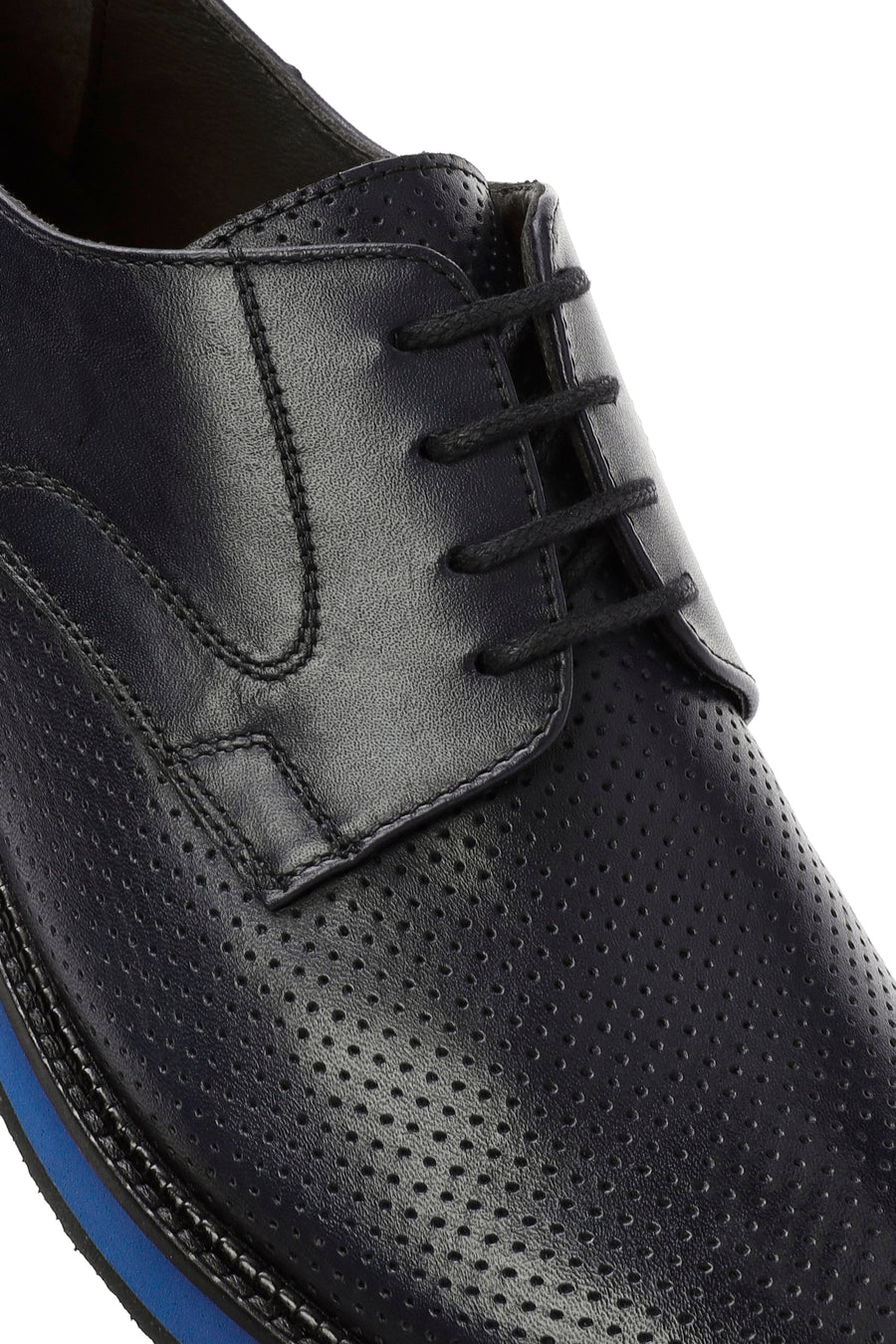Men's Black Lace-up Leather Casual Shoes