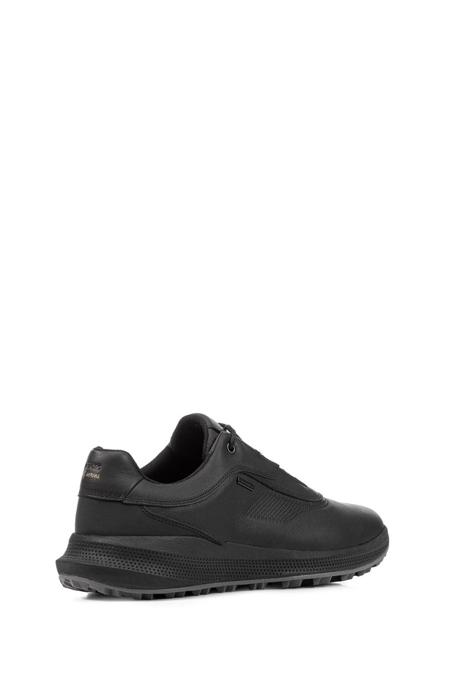 Geox Erkek Siyah U PG1X ABX Bağcıklı Deri Sneaker