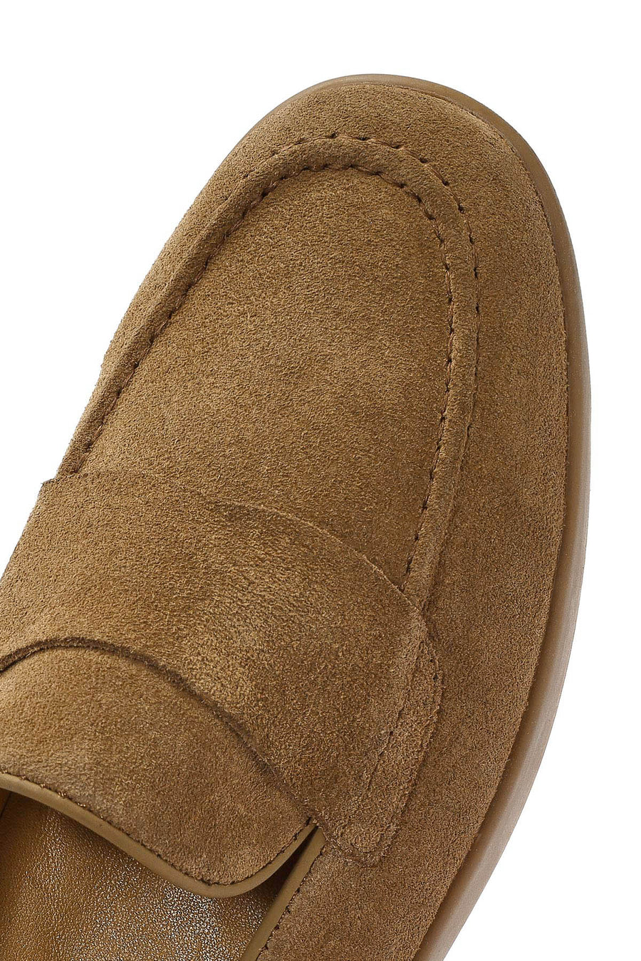 Kadın Taba Süet Deri Loafer