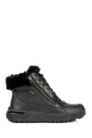 Geox Women's Black Dalyla Abx Laced Waterproof Leather Boots | Derimod