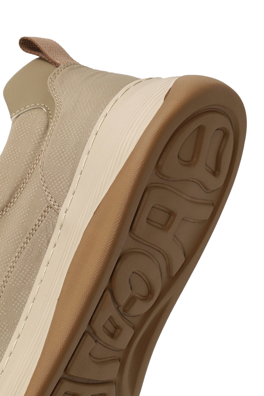 Erkek Bej Bağcıklı Kumaş Sneaker