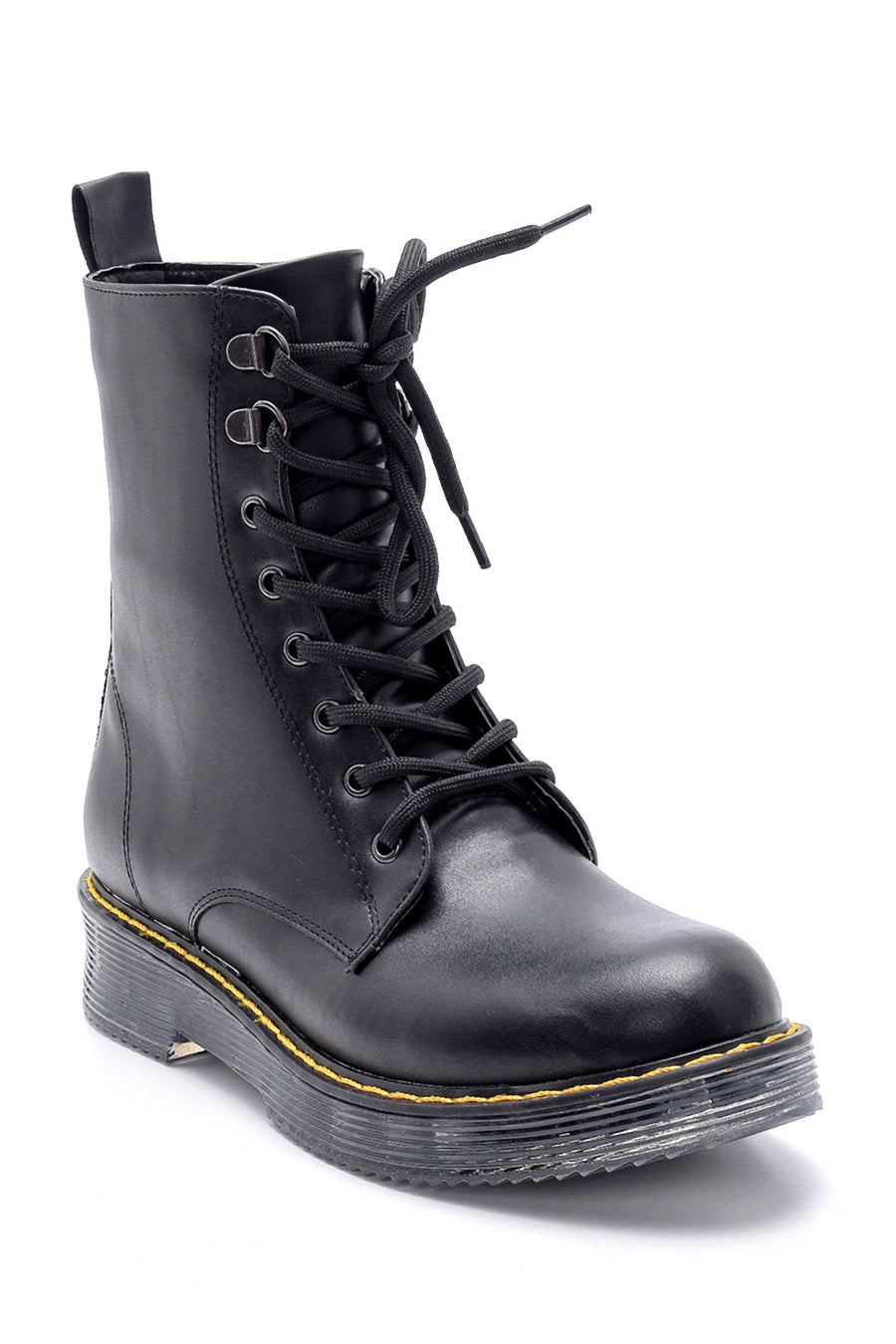 Women's Transparent Sole Patent Leather Boots