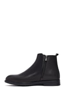 Male Black Leather Chelsea Boots | Derimod