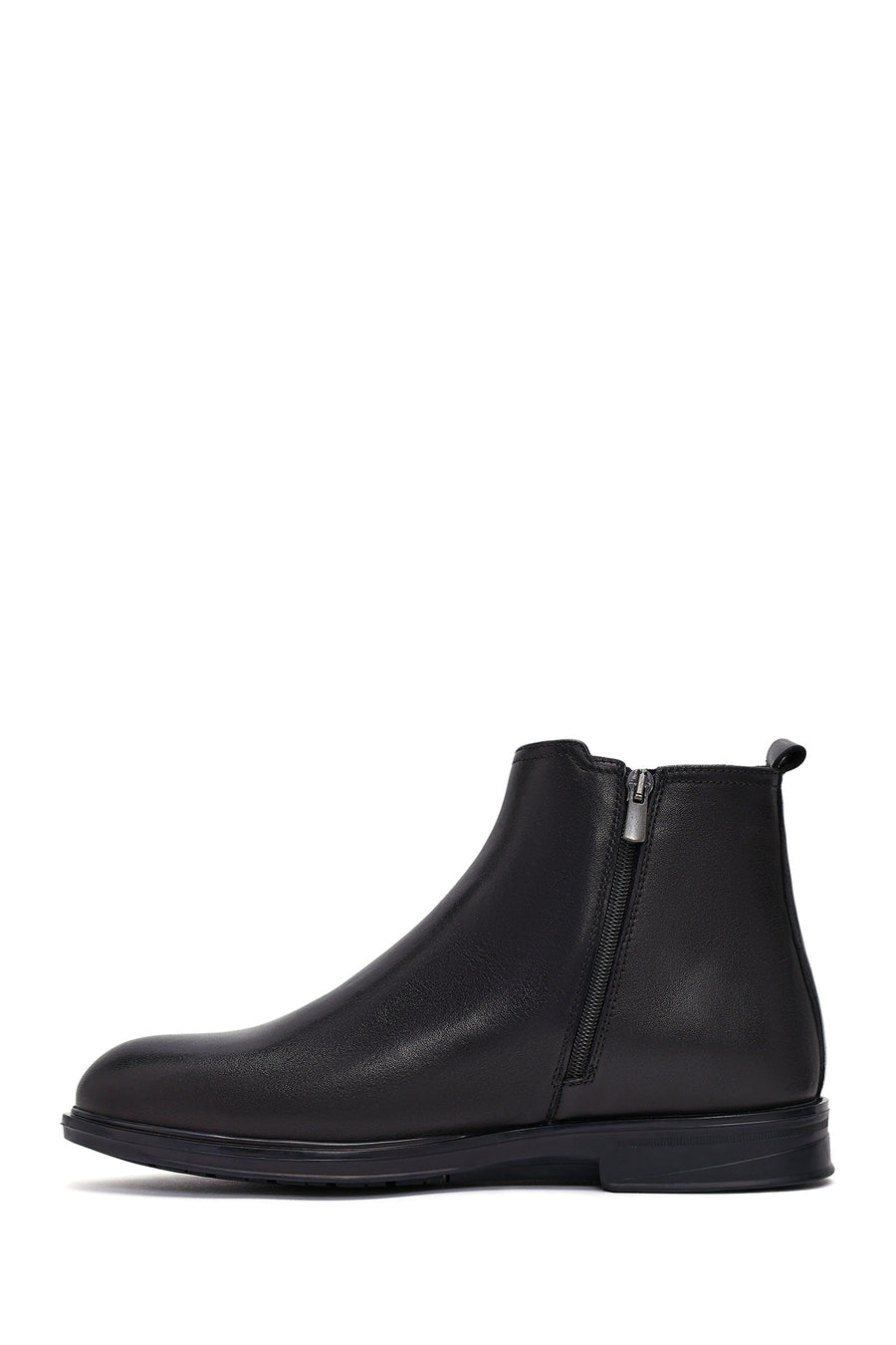 Male Black Leather Chelsea Boots