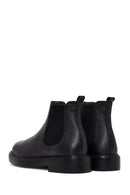 Men's Black Leather Chelsea Boots | Derimod