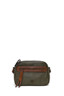 Woman Khaki Crossbody Bag with Long Strap | Derimod