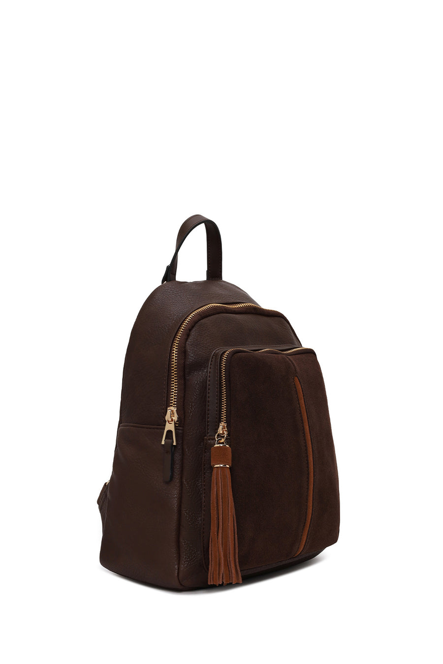Woman Brown Casual Backpack
