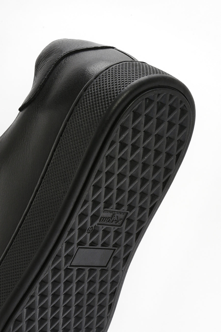 Men's Black Lace-up Leather Sneaker