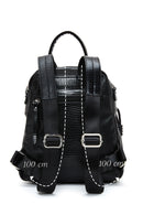 Woman Black Long-Strap Backpack | Derimod