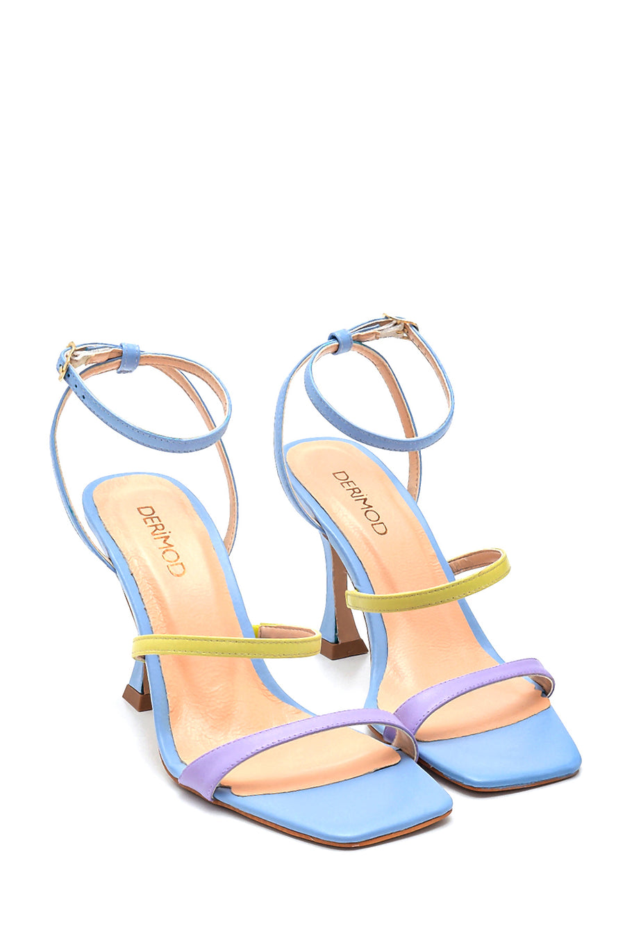 Women's Casual Heeled Leather Sandals