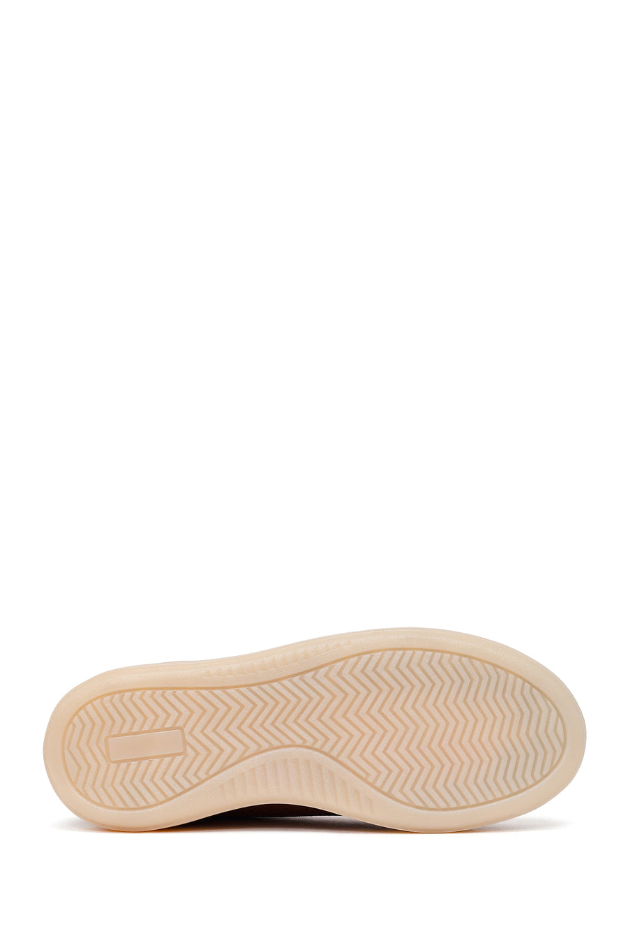 Woman Tan Lace-Up Suede Leather Sneaker