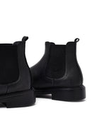 Men's Black Leather Chelsea Boots | Derimod