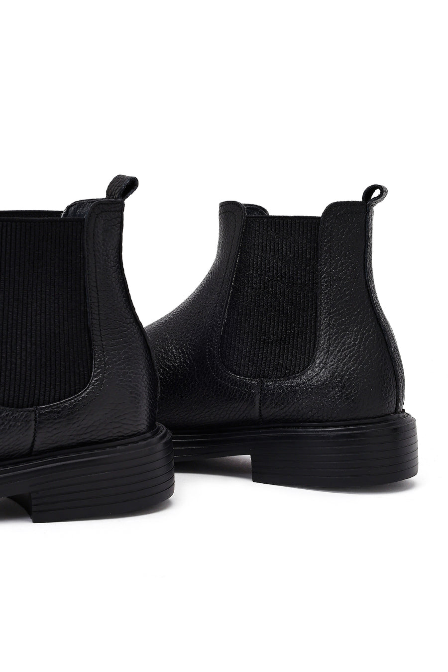 Men's Black Leather Chelsea Boots