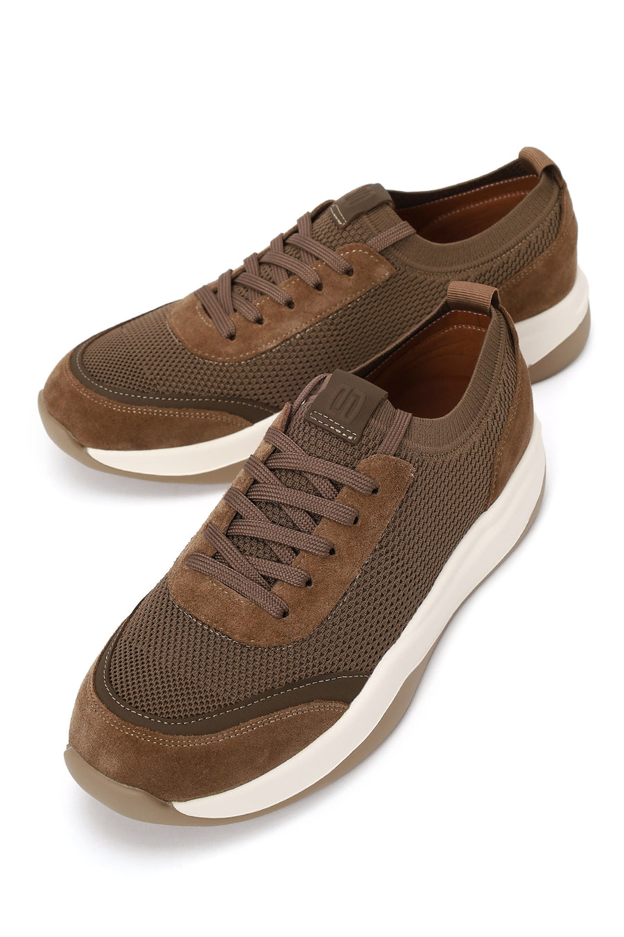 Derimod Zero Male Brown Lace-up Thick-soled Fabric Sneaker