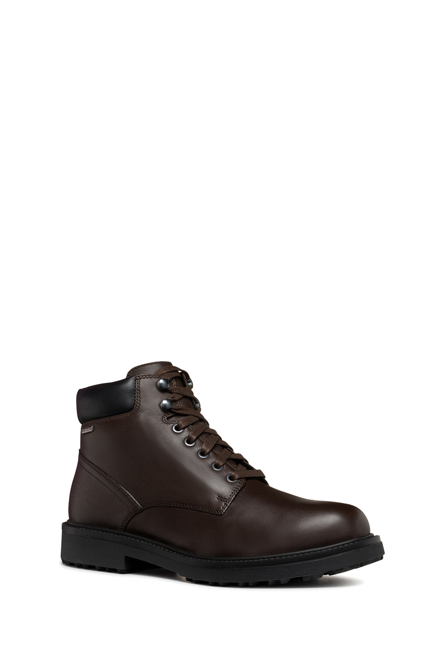 Geox Men's Brown Lagorai + Grip Abx Laced Waterproof Leather Combat Boots