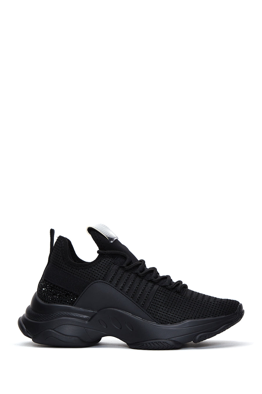 Derimod Zero Kadın Siyah Bağcıklı Taş Detaylı Sneaker 24WFD430014 | Derimod